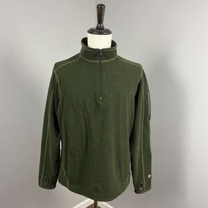 Kuhl Chianti Fleece 1/4 Zip Pullover Green Men's Large